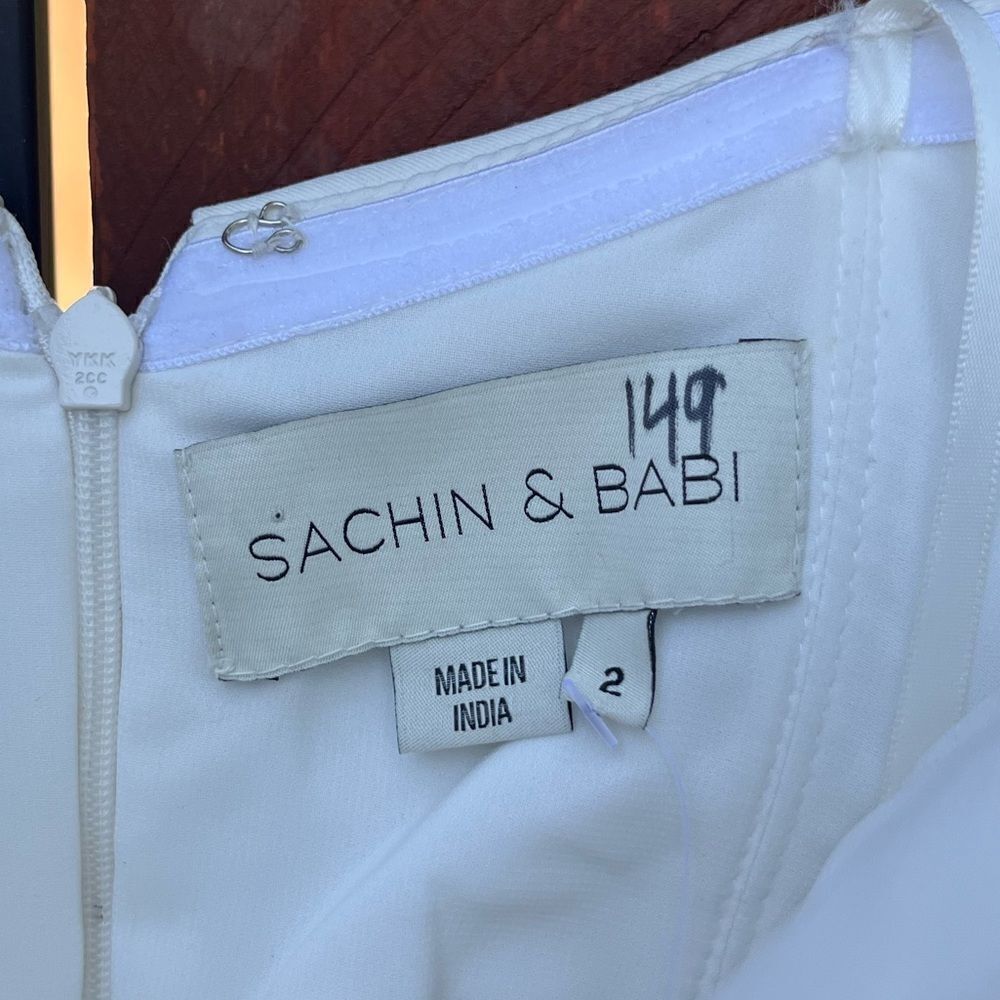 Sachin + Babi Cream Strapless Gown - Picture 13 of 13